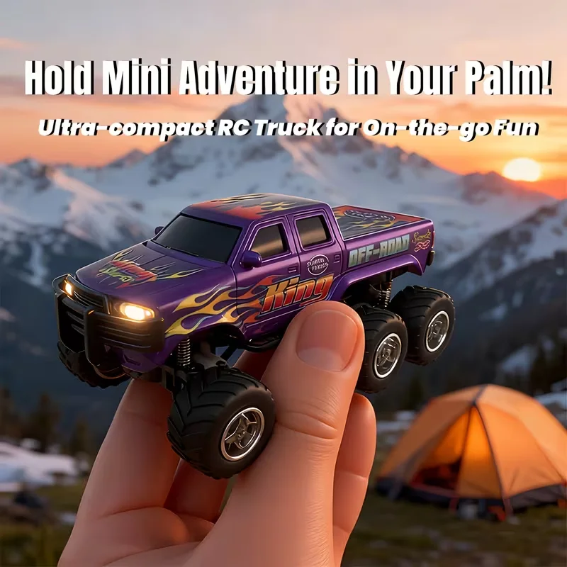 1:64 Scale RC Off-Road Pickup Vehicle | Heavy-Duty Alloy Body, Smartphone APP Touchscreen Contro
