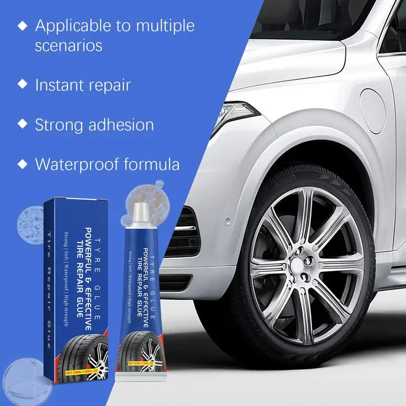 50ml Car Tire Repairing Glue Motorcycle Bicycle Tyre Inner Tube Puncture Repair Tools Bike Trye Tire Patching Repair Glues