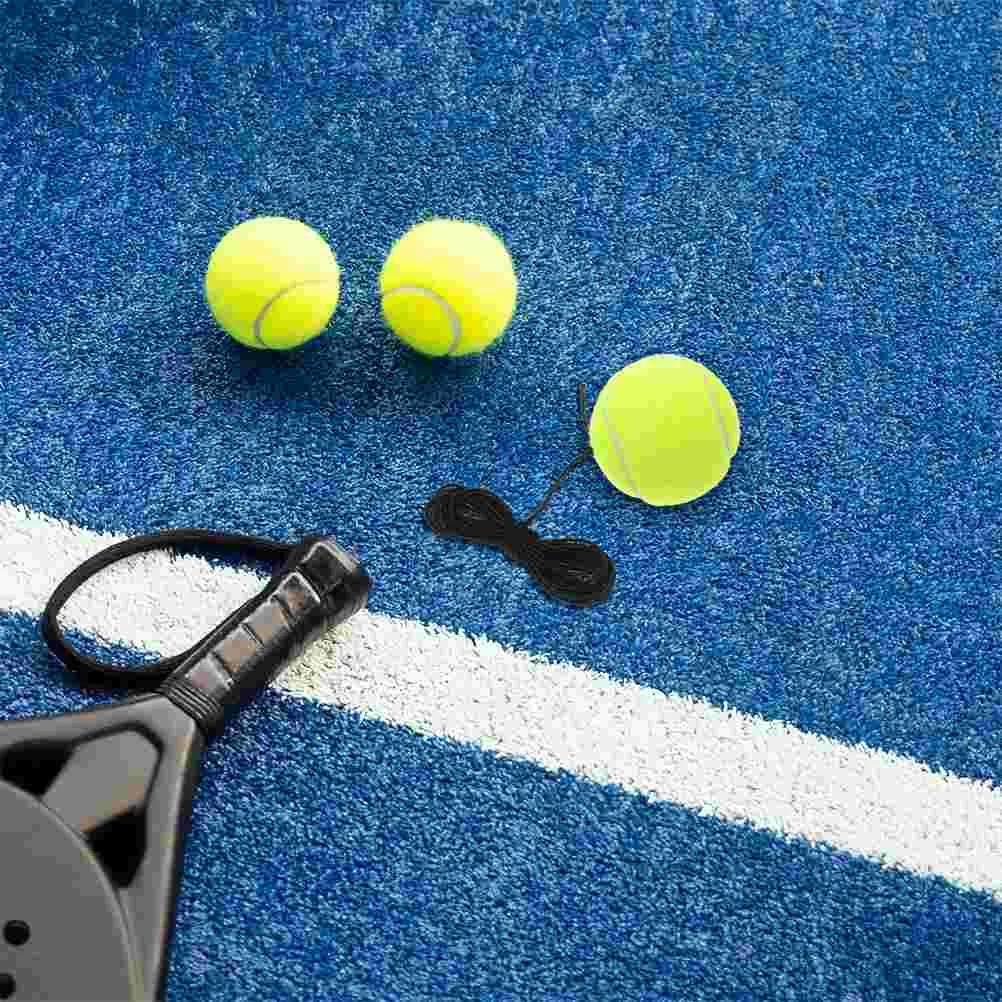 3 uds entrenador de tenis pelotas de sujeción entrenamiento garaje asistente de estacionamiento dispositivos de aprendizaje de retorno de fibra química Individual