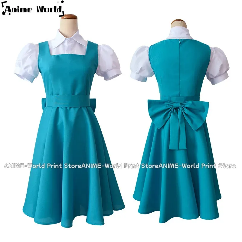 

《Custom Size》Anime Tendou Akane Cosplay Costume Blue Dress Uniform Women Girls Outfit Halloween Carnival Costumesx;3,v'6.f;9,