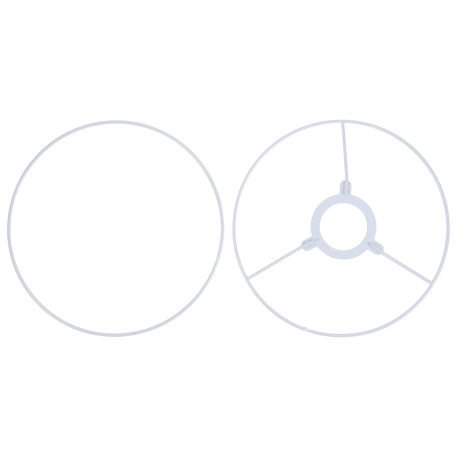 DIY Lampshade Ring Kit Round Frame Wire Connector Assembly Making Iron Table Floor Adapter Lamp Shade Rings Parts