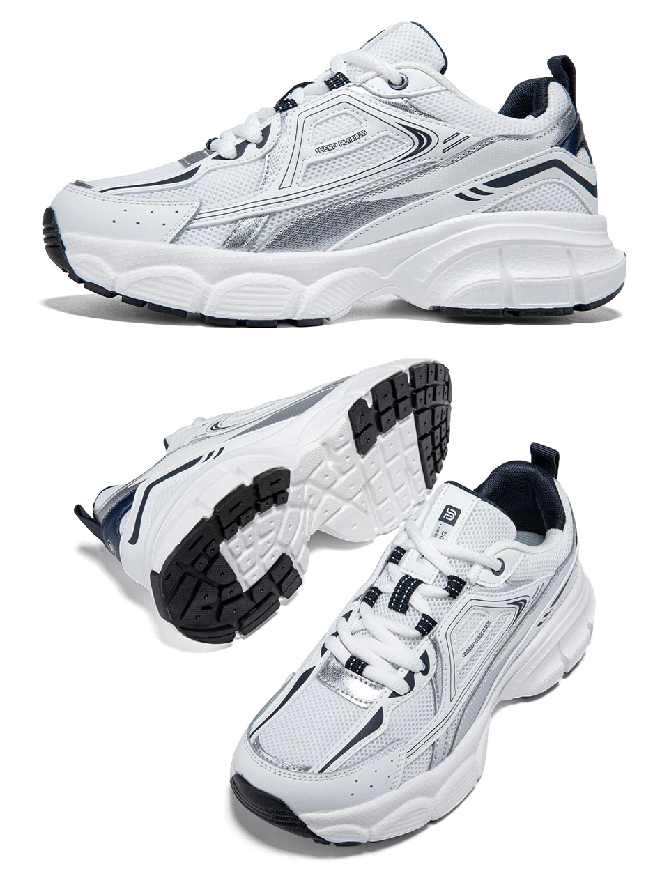 Baasploa Damen-Laufschuhe, modisch, leicht, aus Mesh, rutschfest, Jogging-Sneaker, für Damen, atmungsaktiv, bunt, Freizeitschuhe – Detail 11