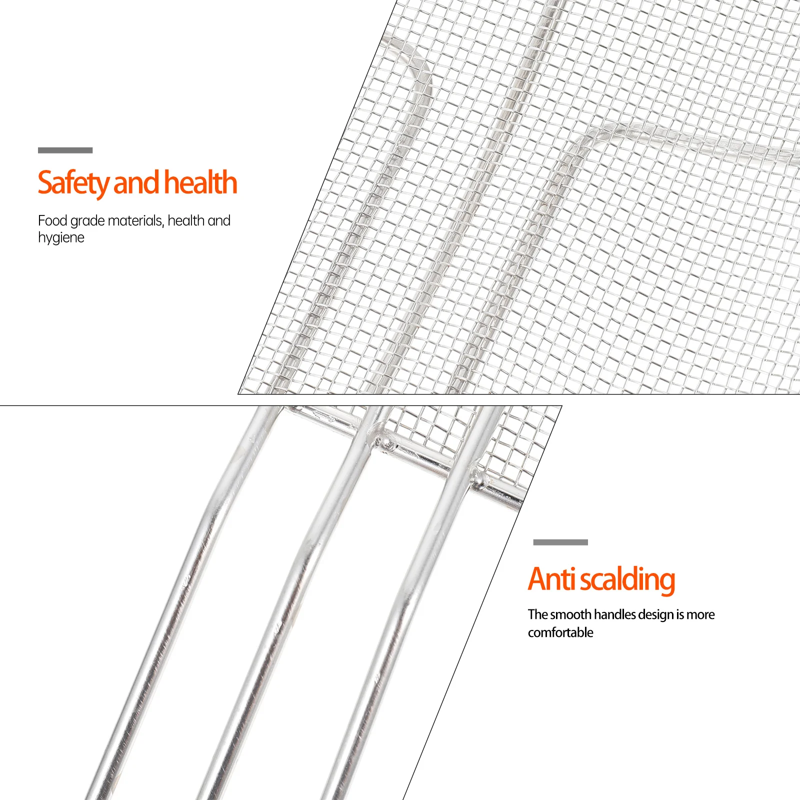 

1Pcs Stainless Steel Oil Slag Scoop Long Handle Kitchen Filter Skimmer Strainer Cooking Tool for Frying Pasta Noodles