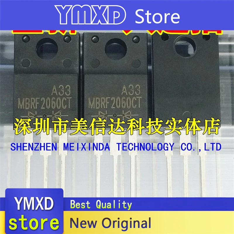 10 шт./лот, новый оригинальный диод Шоттки MBRF2060CT 2060 20A60V на складе