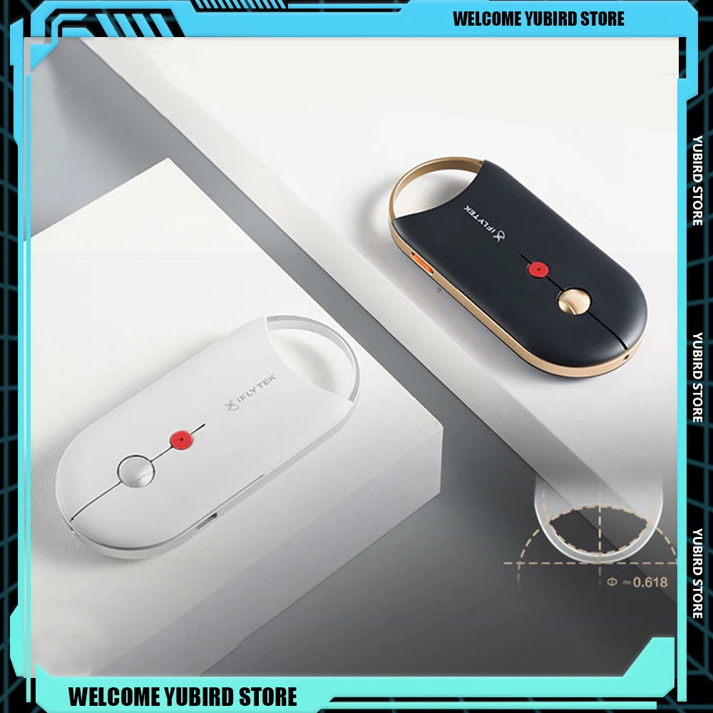 IFLYTEK M610 AI Low Noise Intelligent Voice Mouse Conference Page Wireless Bluetooth 2-mode Mice Customized Office PC Accessory