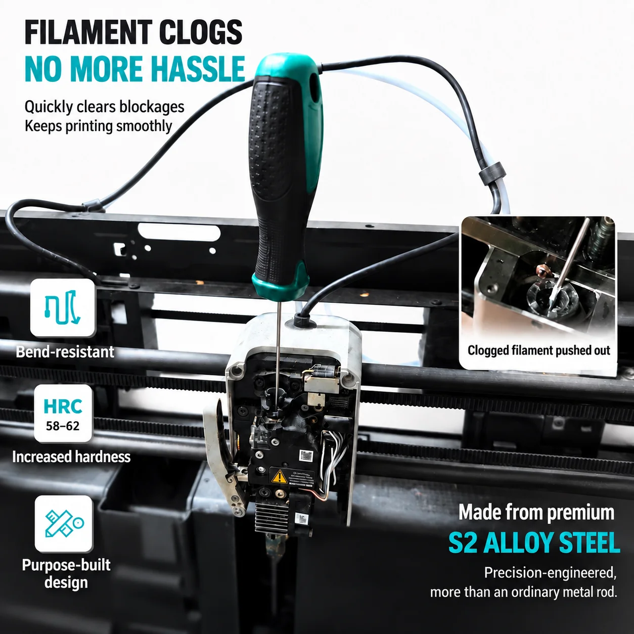 Boquilla Clog Poke, accesorios - Filament 1.75 reseña y precio