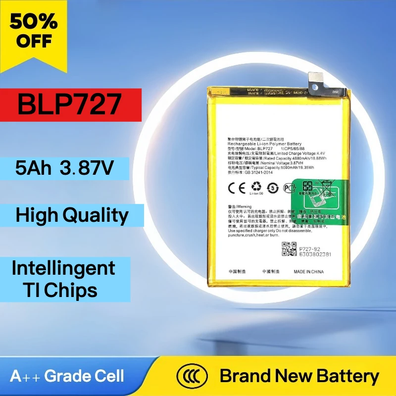 New BLP711 BLP721 BLP727 BLP729 BLP741 BLP757 Phone Battery For Oppo A11 A11X A9 2020 A1K Realme 5 5Pro 5i 5S C2 X2 6 Pro
