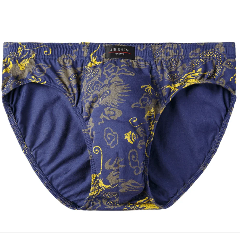 NEW 100% Cotton Mens Briefs Plus Size Men Underwear PantiesL/XL/XXL/XXXL/4XL Men\'s Breathable Panties 1 PIECE