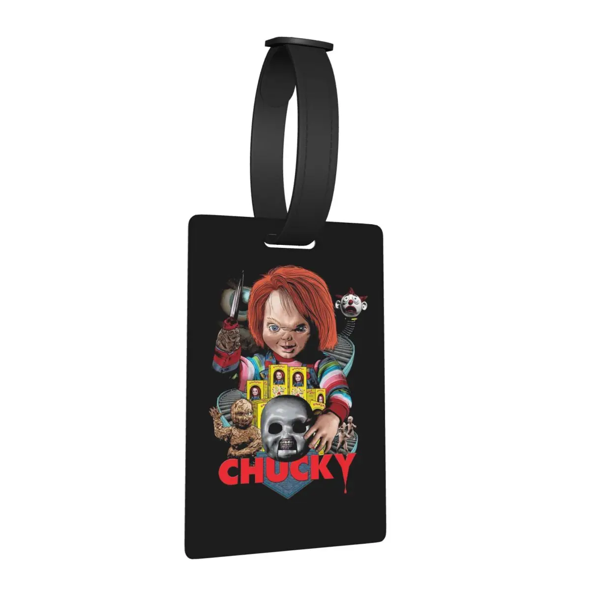 

Good Guys Child's Play Chucky - Killer Doll Luggage Tags Suitcase Travel Baggage Boarding Tag Label Holder ID Name Address