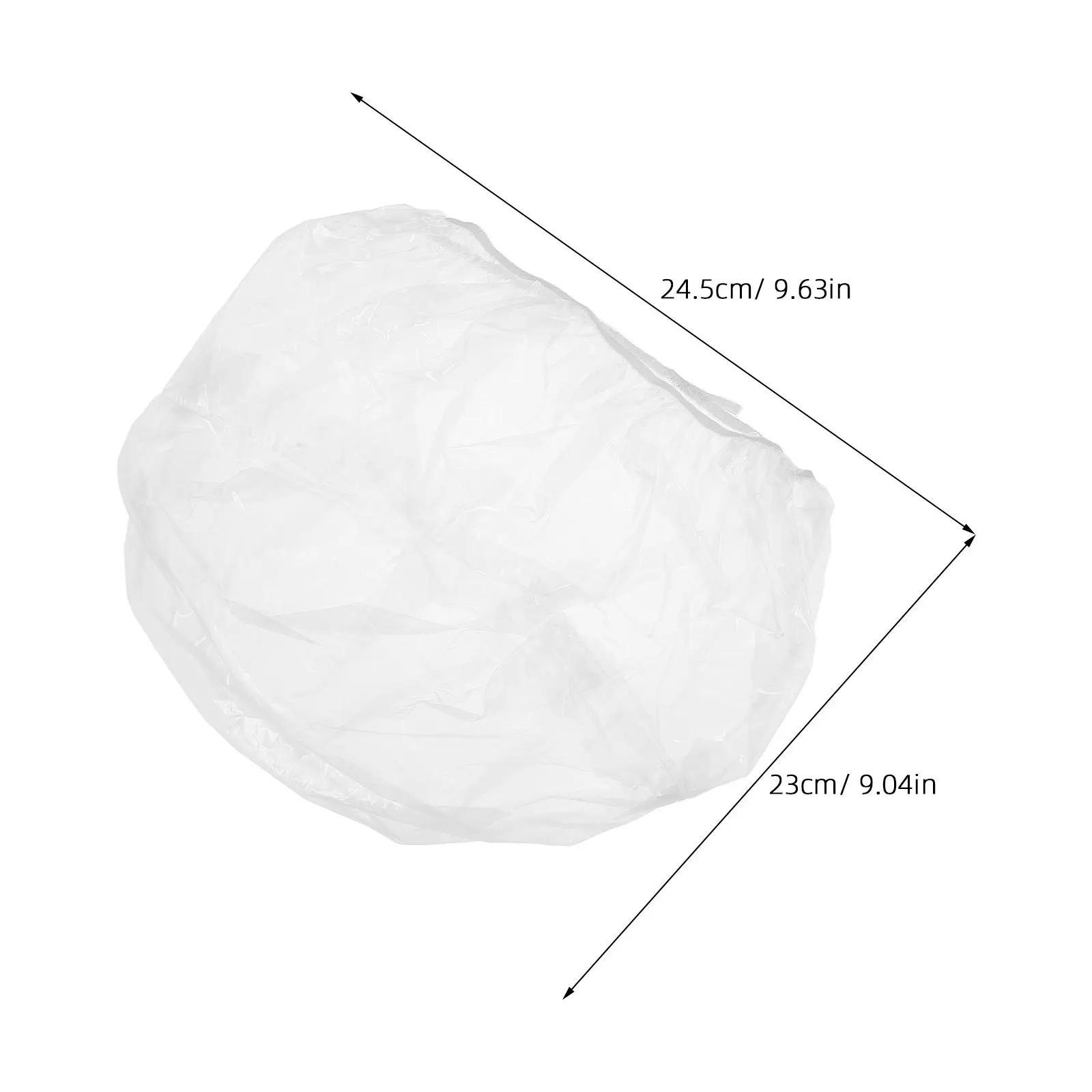 2Pcs Cowboy HatRain Cover Festival Protective Fashion Outer Shield Plastic Maintenance Casual Dust Barrier Collectible Accessory