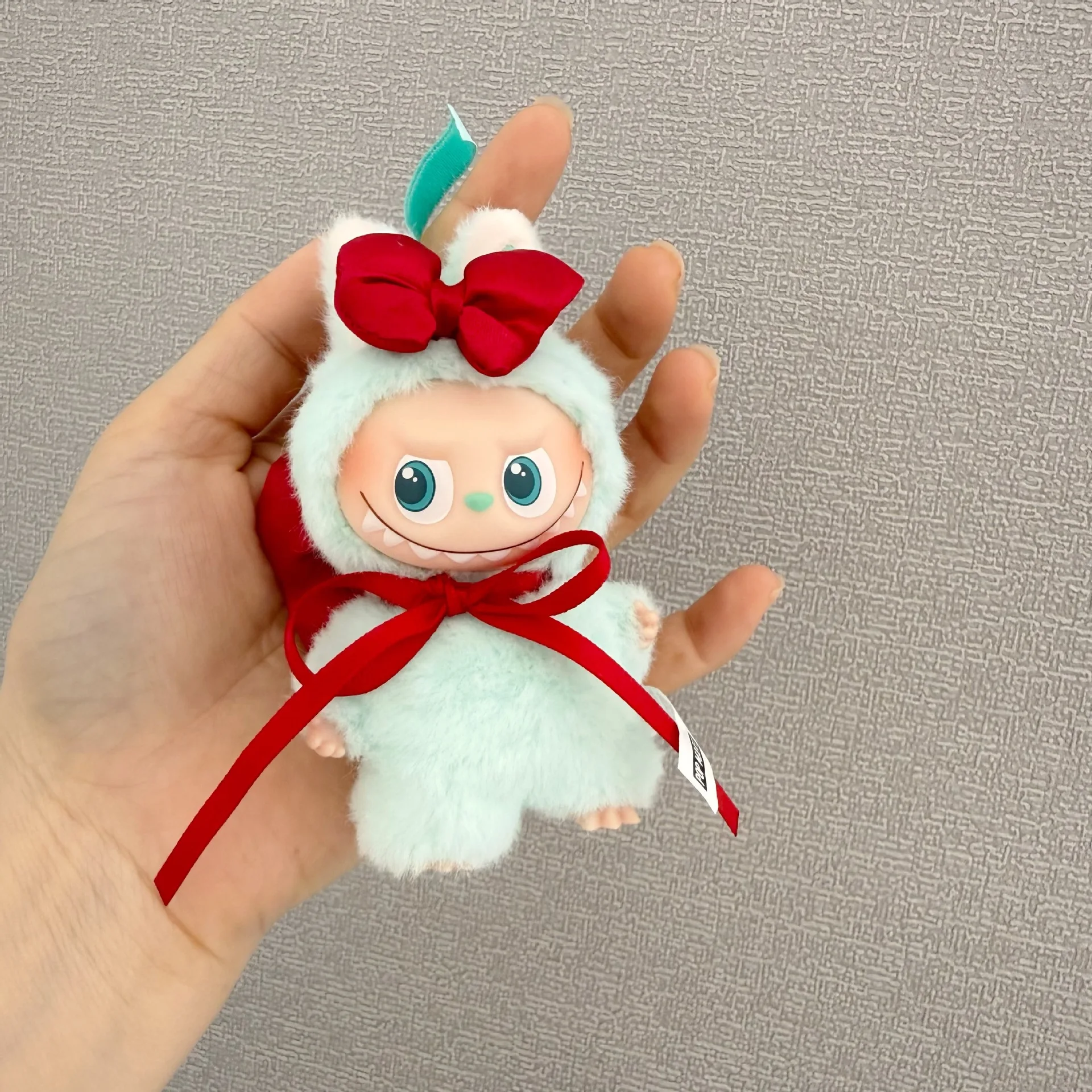 

10cm Mini Labubu 4.0 Doll Clothes 4th-Gen Labubu Pink Red Angelic Bow for Mini Labubu Accessories