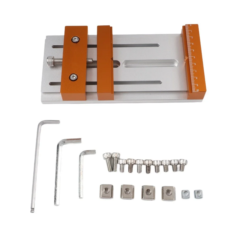 CNC Vise Worktable for Desktop CNC Systems Supporting Stable Workholding During Milling Engraving and Drilling Operations