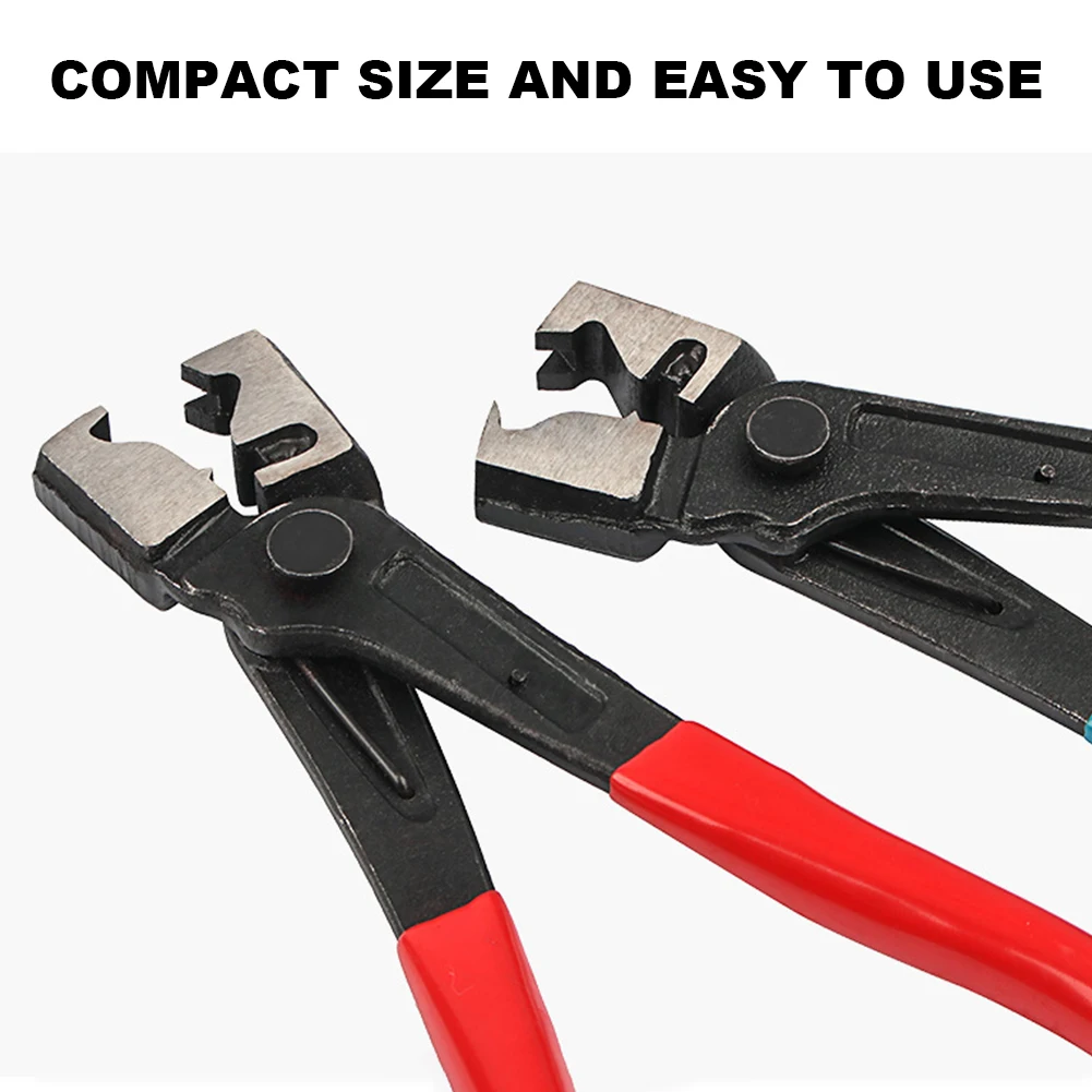 Auto Water Oil Pipe Flat Band Ring Clamp Pliers Oil Hose Crimping Plier R Type Collar Hose Clip Clamp Pliers Car Repair Tool