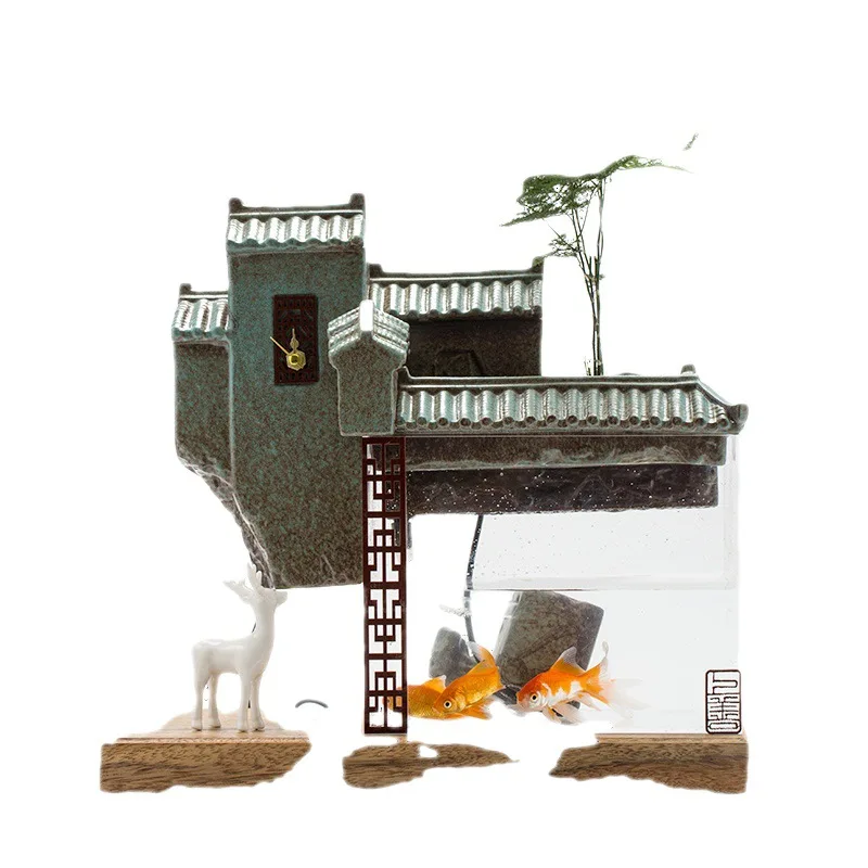 

Flowing water makes money, fountain water feature ornament, fish tank landscaping, feng shui lucky office