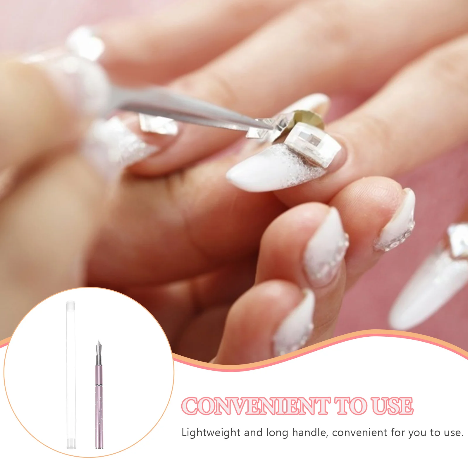 

1 комплект, многофункциональная перьевая ручка для дизайна ногтей, прочная, безопасная, легкая, сменная ручка для рисования бусин, набор ручек для ногтей