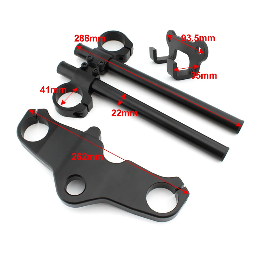 Motorcycle High Lift Version Clip Ons on Handlebar Triple Tree Front End Upper Top Clamp For Honda GB350 GB350 NC59 2021 2022