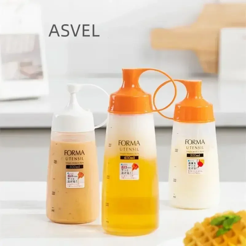 Leak Proof Pointed Mouth Plastic Squeeze Bottle Oil Vinegar Soy Honey Dispenser Pot Kitchen Seasoning Storage Tool