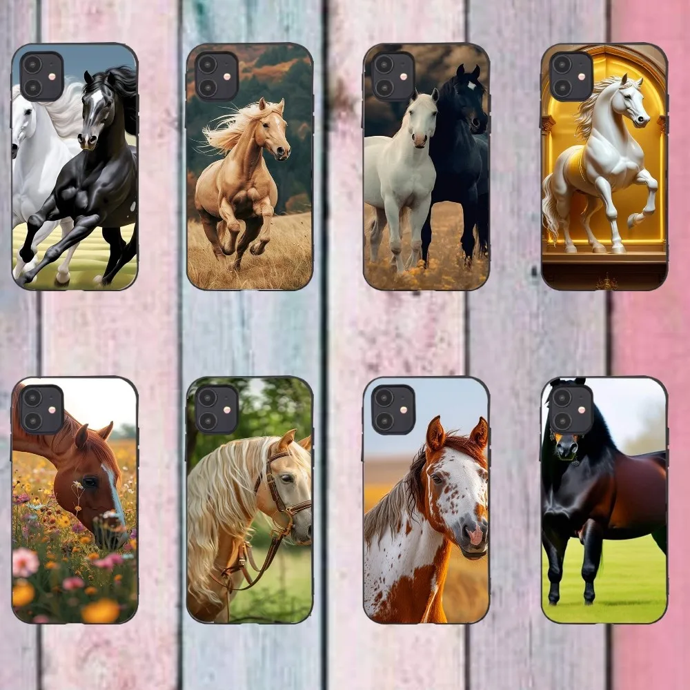 

Great Beauty Horse Phone Case For Iphone 15 11 13 14 16 Pro Max 7 8 Plus X Xr Xs Max Se2020 12mini Cover Case