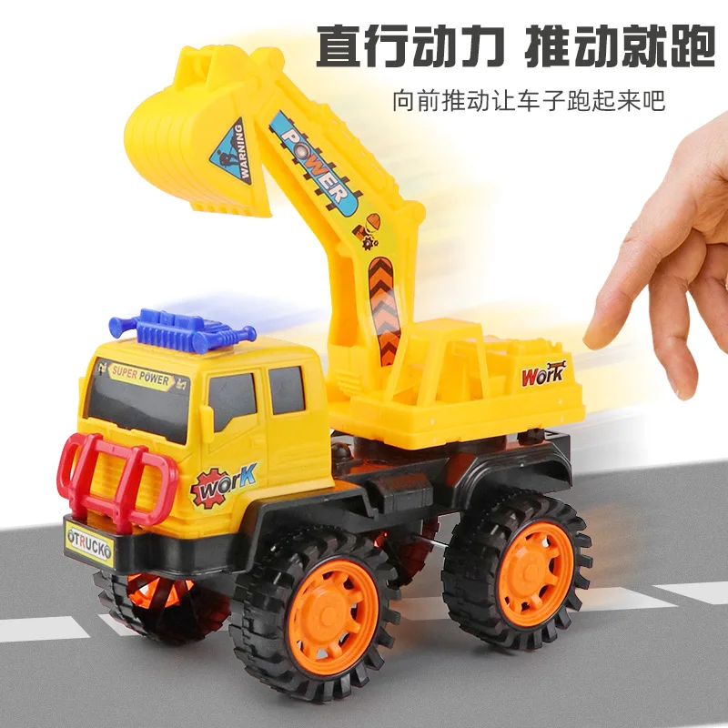 Engineering Vehicle Toys Plastic Construction Excavator Tractor Dump Fire Truck Bulldozer Models Kids Boys Gifts