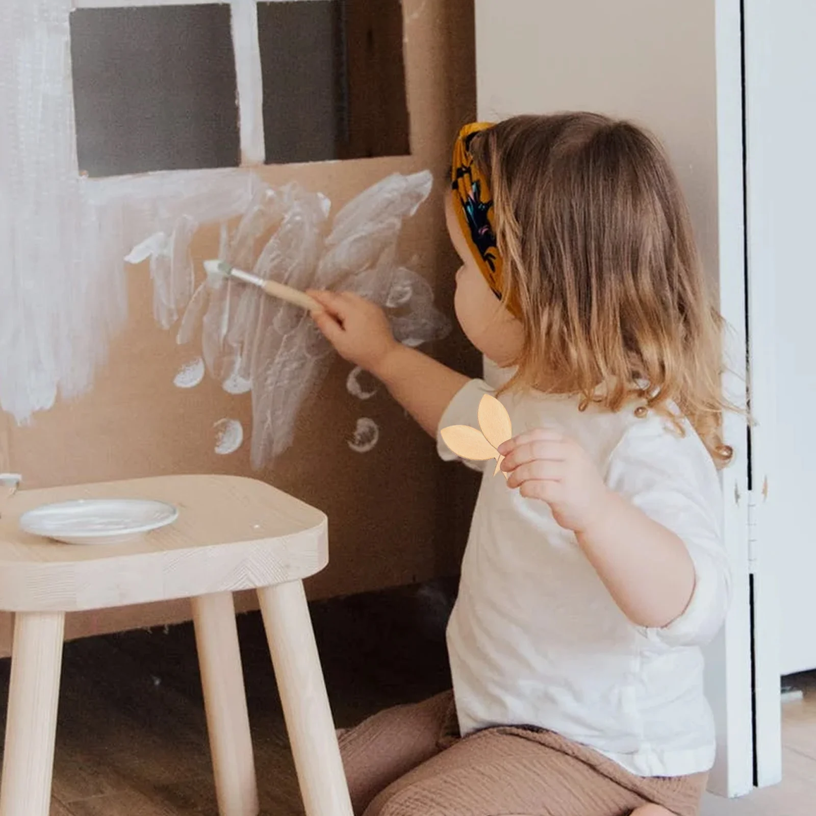 

100 pcs Wooden Fish Decor Diy Unfinished Wood Slices Painting Crafts Wall Hanging Pendant Party Supplies Handicraft