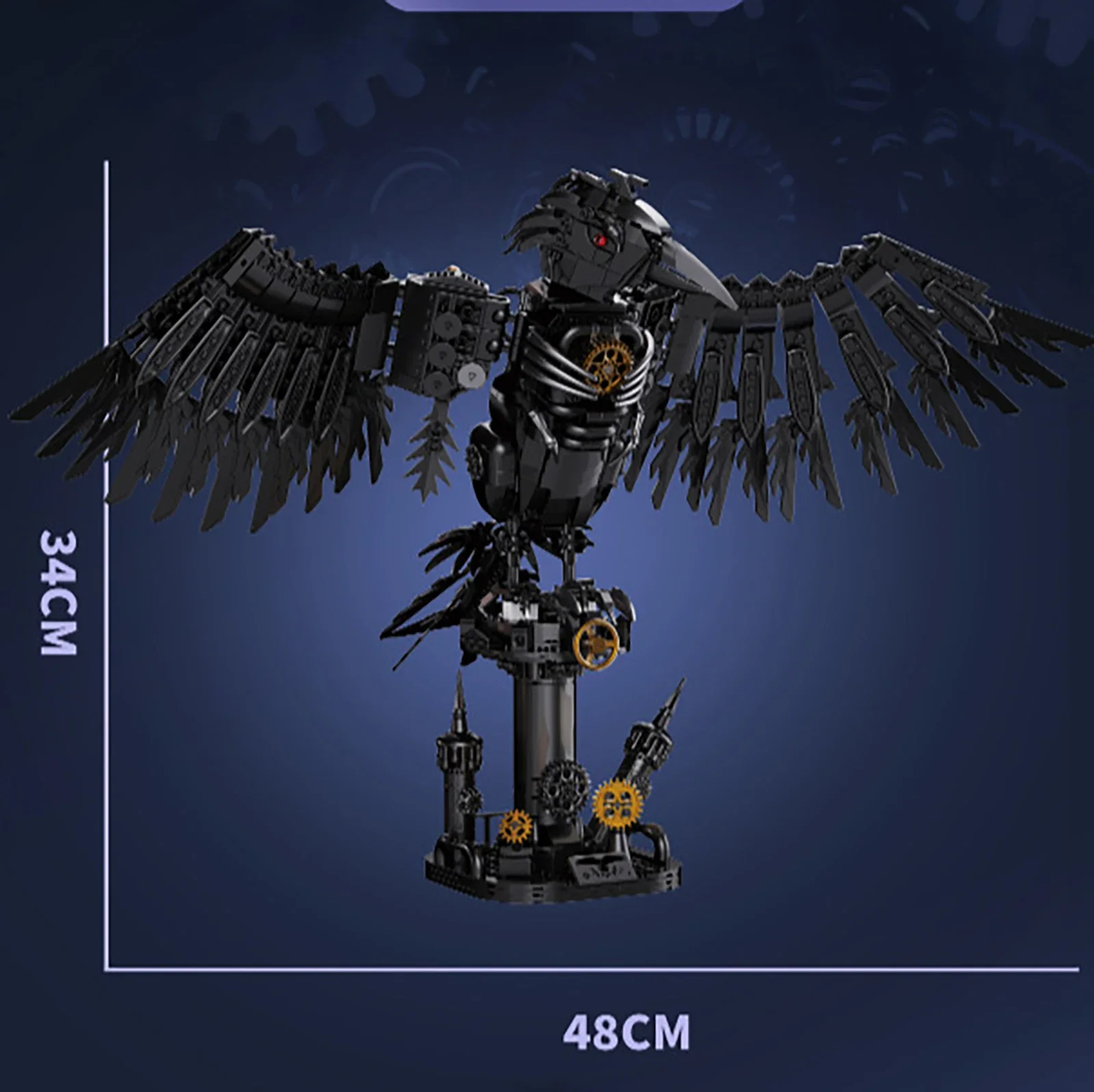 1018 pçs criativo técnico dk 7063 blocos de construção corvo mecânico criativo diy modelo kit tijolos montagem brinquedo para crianças adultas