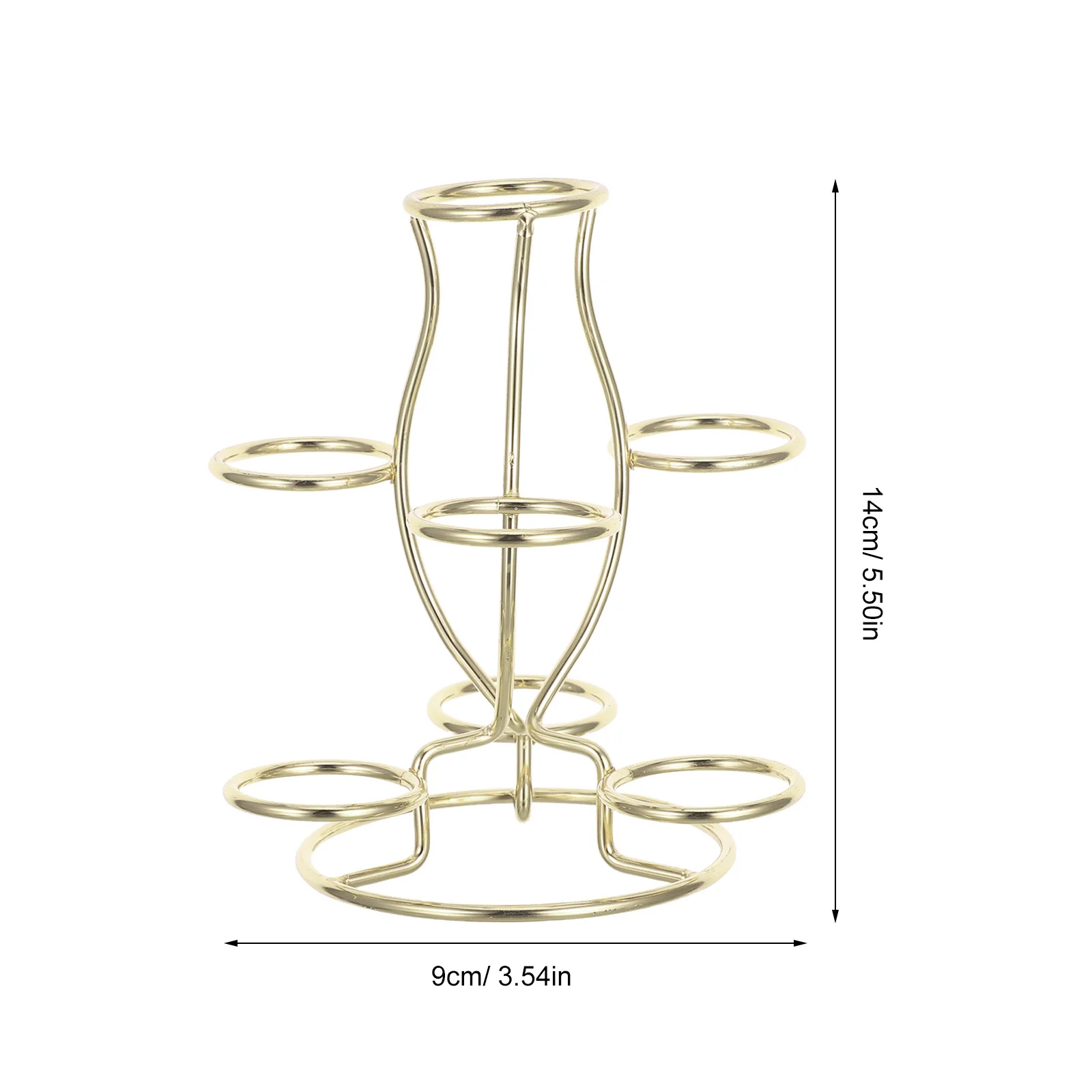كريستال الكرة حامل الحديد 7 فتحات قاعدة عرض المجال المعدني لحامل الكرات الأرضية غرفة المعيشة مكتب ديكور المجالات #5