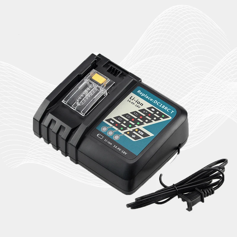 

NEW DC18RCT Li-ion Battery Charger 6A Charging Current for Makita 14.4V 18V BL1830 Bl1430 DC18RC DC18RA Power Tool High Quantily