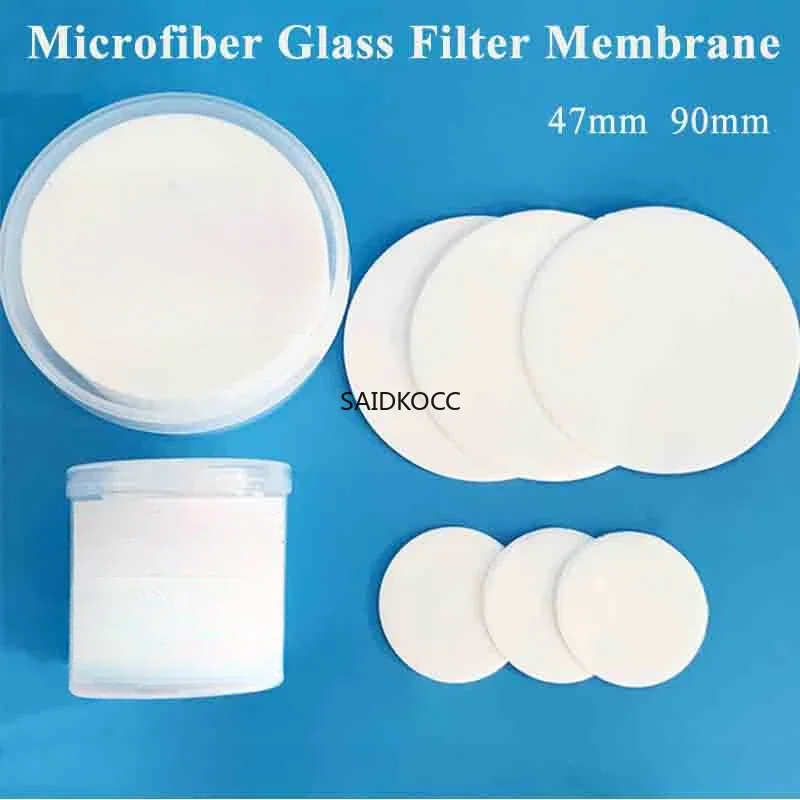 

SAIDKOCC Microfiber Glass Fiber Filter Membrane Fiber Microporous Quartz Fiber Filter Membrane Storage Case 47mm 90mm