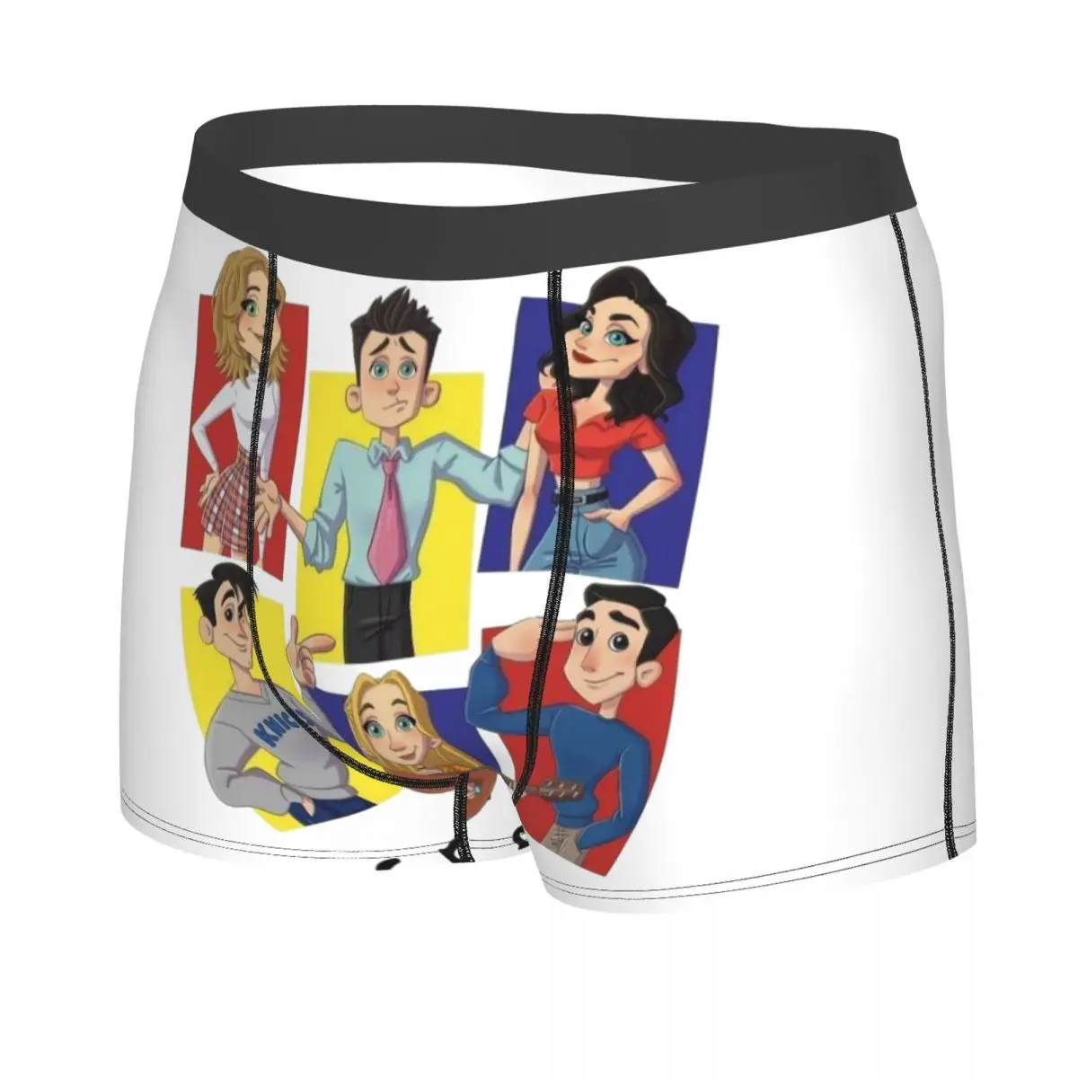 Colorful Pair Best Friends TV Show Man's Underwear, Highly Breathable printing Top Quality Birthday Gifts