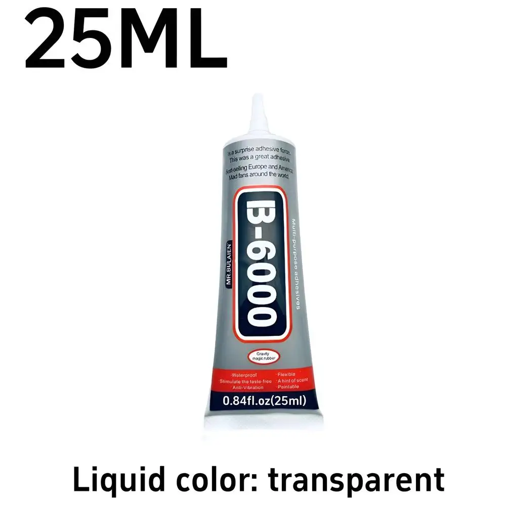 1pcs 15/25/110ML Bulaien B6000 Clear Contact Phone Repair Adhesive Multipurpose DIY Glue Precision Applicator Tip Upgrade B-6000 image 3