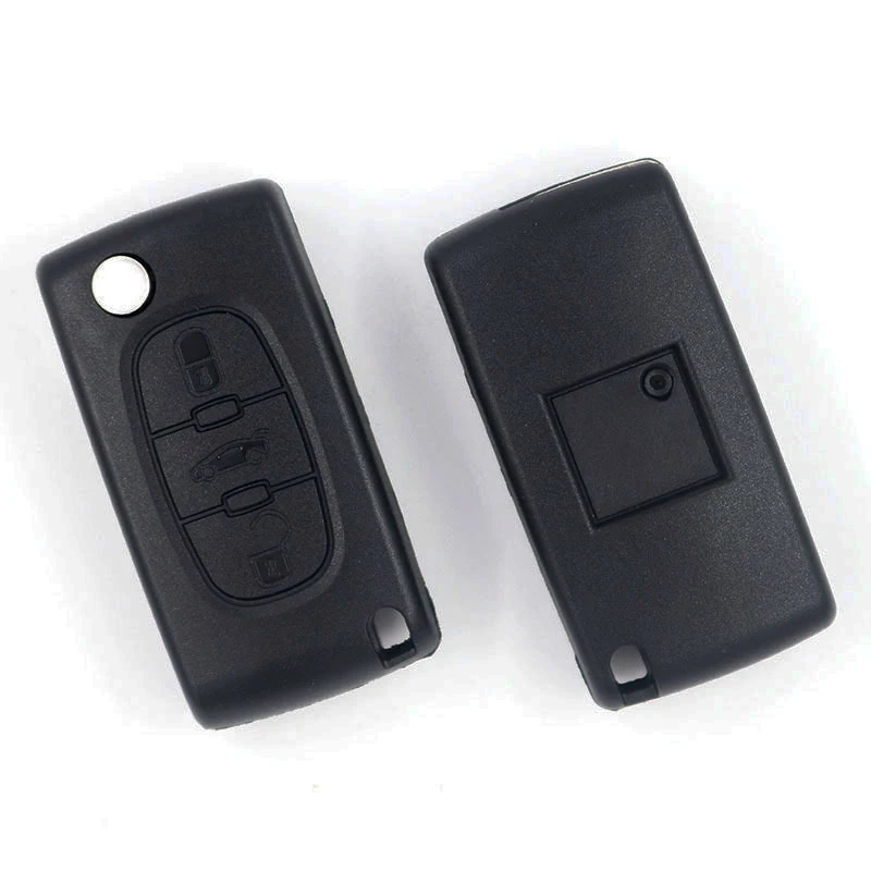 Flip Remote Car Key Shell per Peugeot 107 207 307 308 407 607 807 per Citroen C2 C3 C4 C5 C6 C8 HU83/VA2 Blade CE0523 CE0536