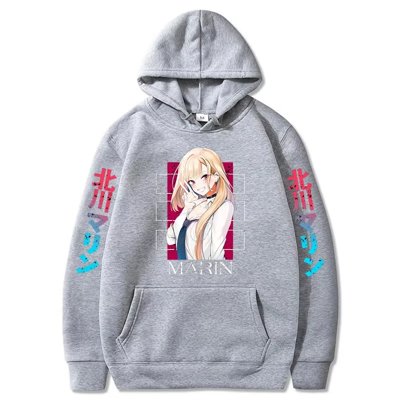 My Dress-Up Darling Marin Kitagawa Hoodie Men Women Cotton Graphic Printed Pullover Streetwear 2026 Summer Casual Retro Hot Sale