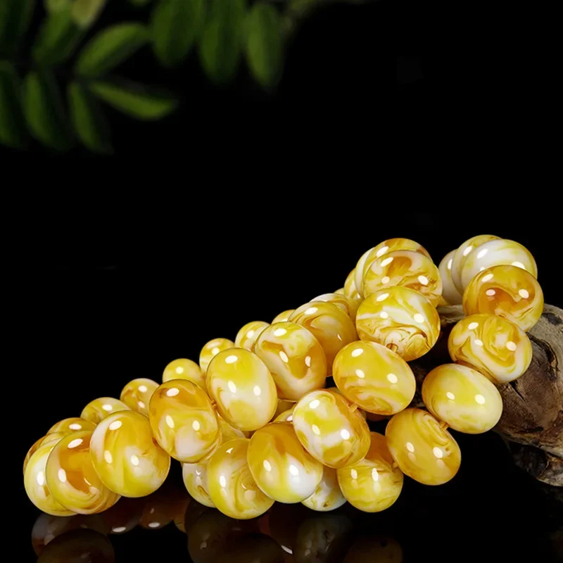 Natural Amber Bracelet Old Beeswax Bangle Men Women Healing Gemstone Fine Jewelry Genuine Baltic Yellow Amber Wheel Bracelets