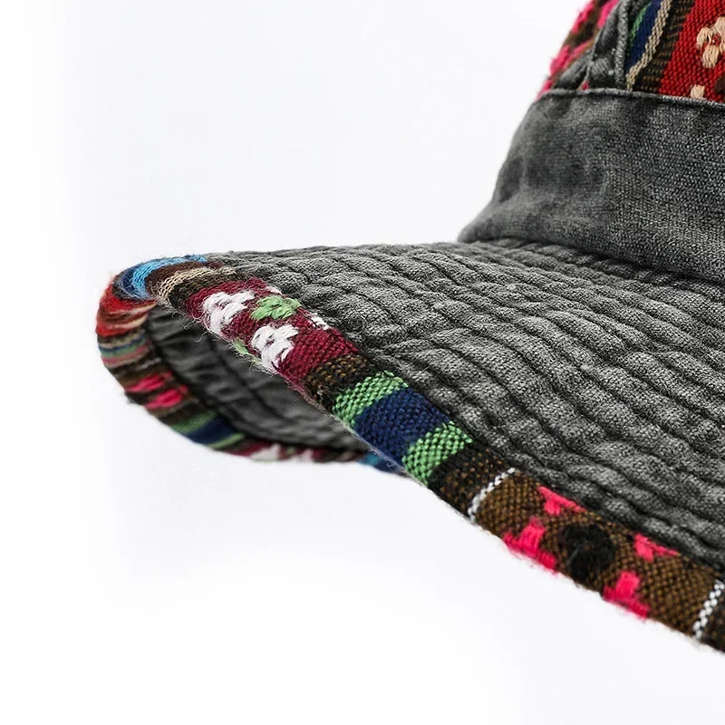 Men's and Women's Outdoor Mountaineering Cross-country Camping Sun Hat Comfortable Breathable Cowboy Sun Hat Fishing Cap