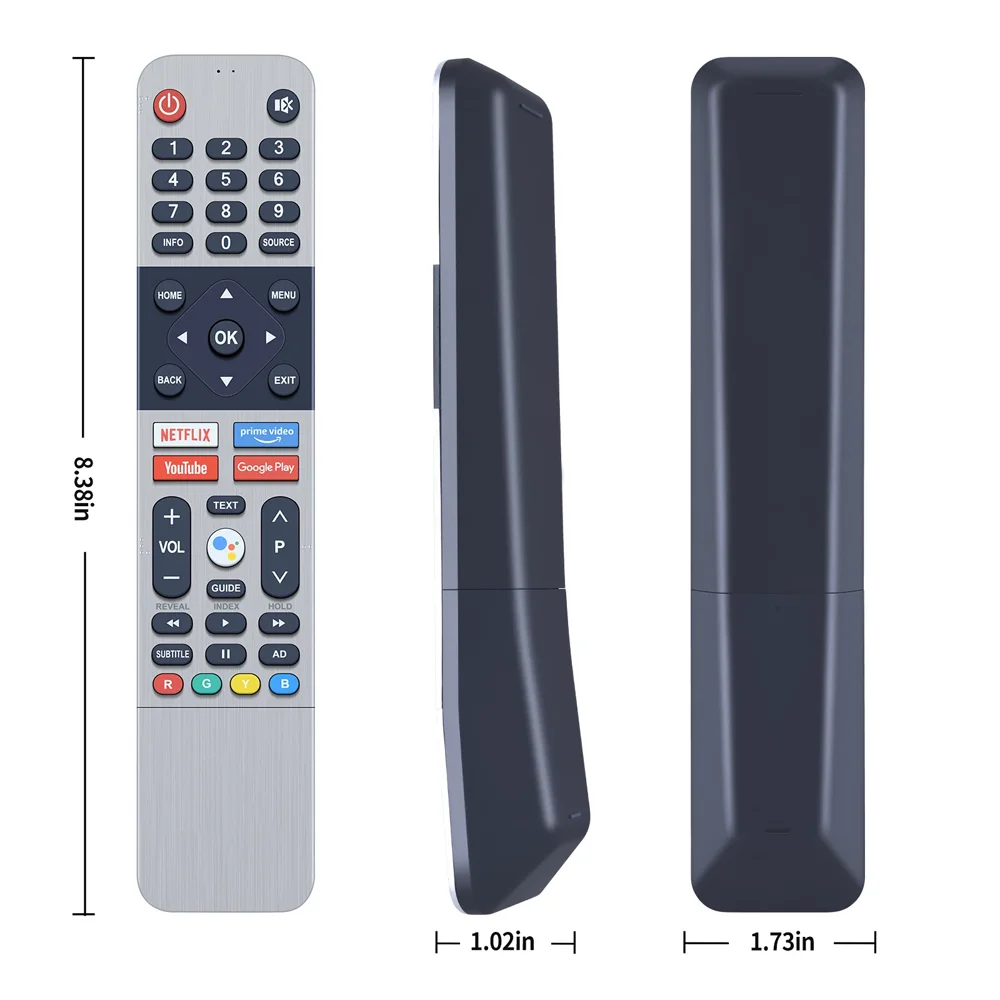 Replacement Voice Remote Control Compatible with Skyworth Panasonic Toshiba Kogan Smart LED TV 539C-268935-W000 539C-268920-W010