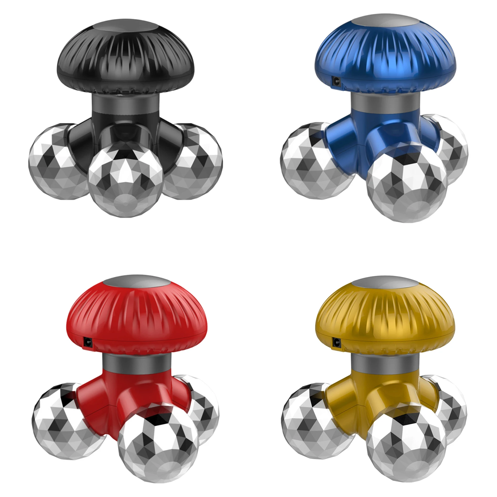 Tragbares Vibrationsmassagegerät mit 3 Knetköpfen, Wasserwellen-Vibrationsmassagegerät, Physiotherapie-Vibrationsgerät zur Entspannung von Muskelverspannungen