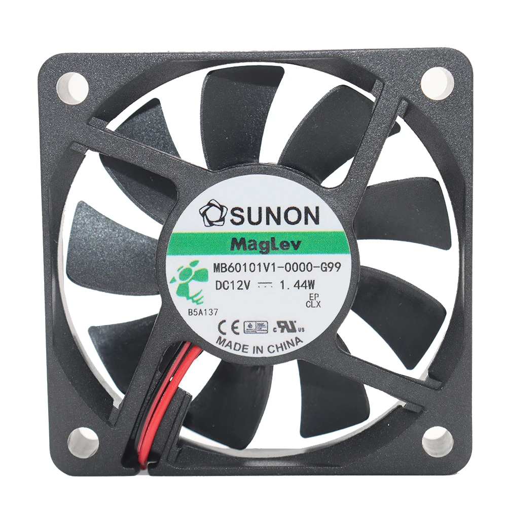 SUNON Construction Standard MB60101V1-0000-G99 6010 12V 1.44W 6CM Silent Fan