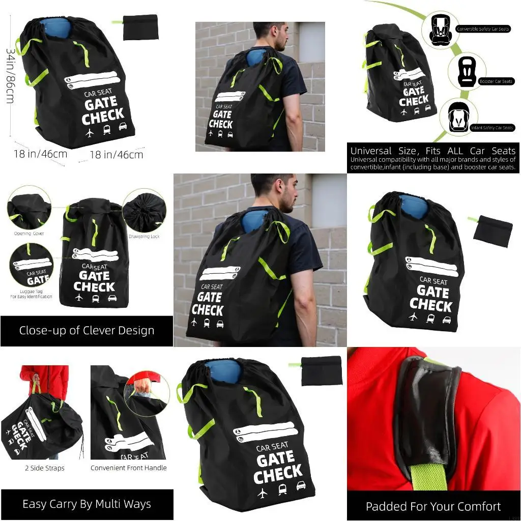 غطاء حماية قابل للغسل في الغسالة لوسائل النقل وتخزين مقاعد سلامة الأطفال L8RB