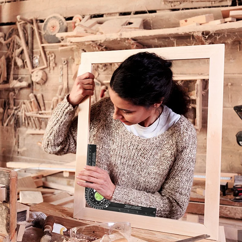 Hot Miter Saw Protractor Angle Finder For Woodworking Angle Measuring Tool For Trim Angle Duplicating Tool