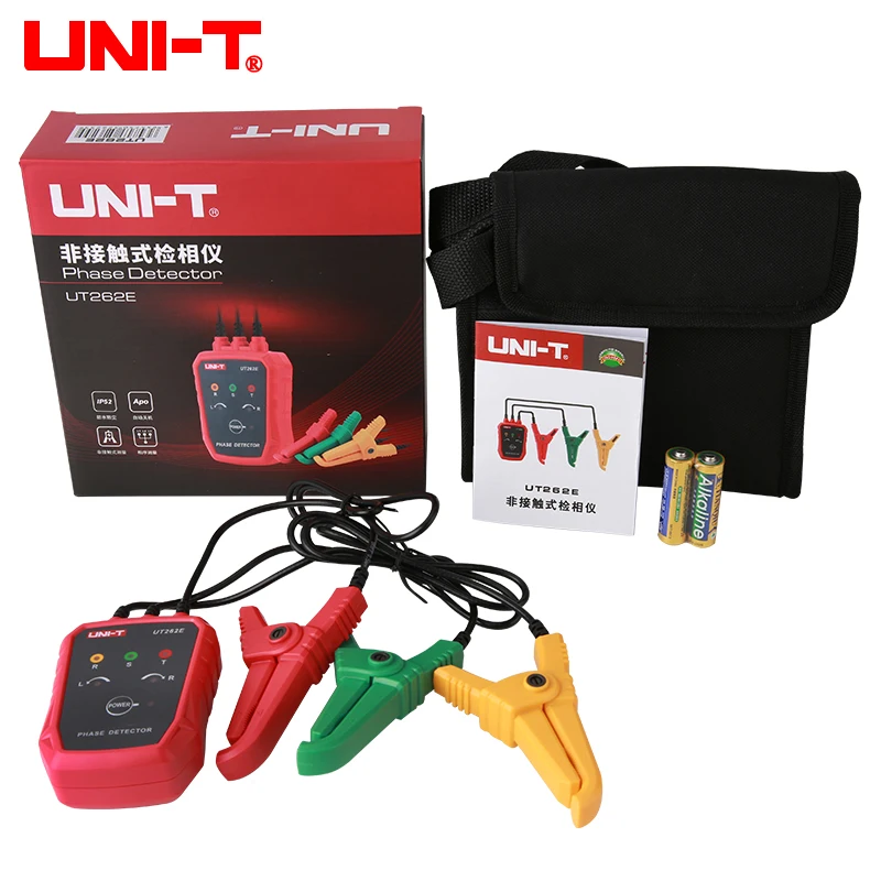 UNI-T Non-contact Phase Sequence Detector UT262E Breakpoint Finder Power Circuit Inspection AC 70-1000V Three-Phase MotorTester