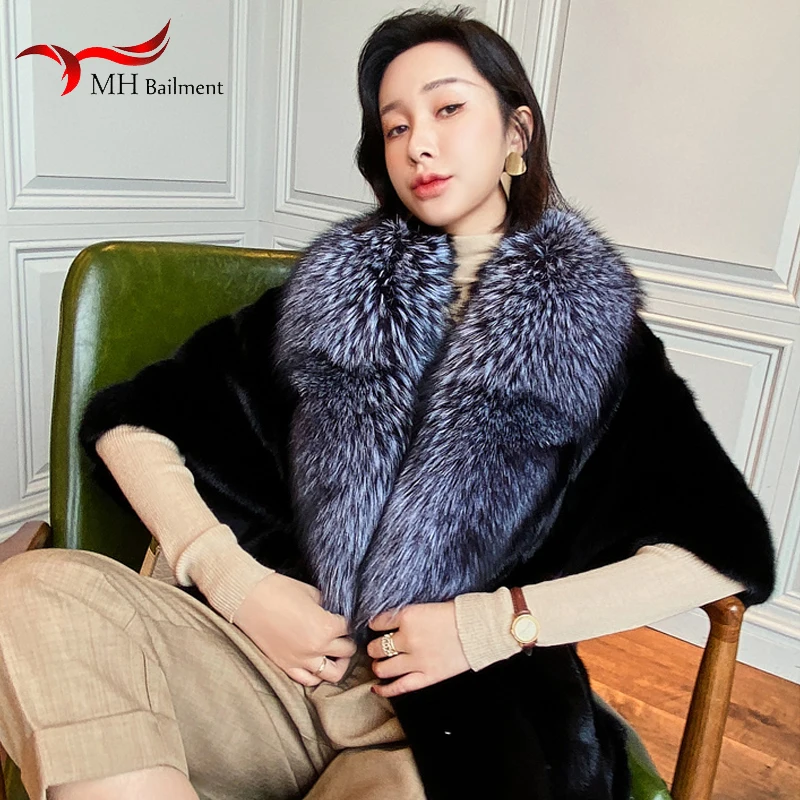 Gray Silver Fox Fur Collar Scarf Real Jacke Fur Collar 80 CM Fox Fur Scarves Shawl Genuine Fur Hooded Collar Gift M