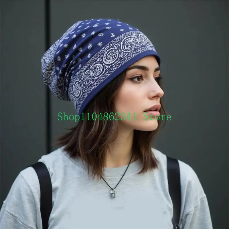 5asd Lace Headscarf for Women Slouch Turban Hat with Bright Color for Street Styles Outfit Various Occasion Headwrap Hat