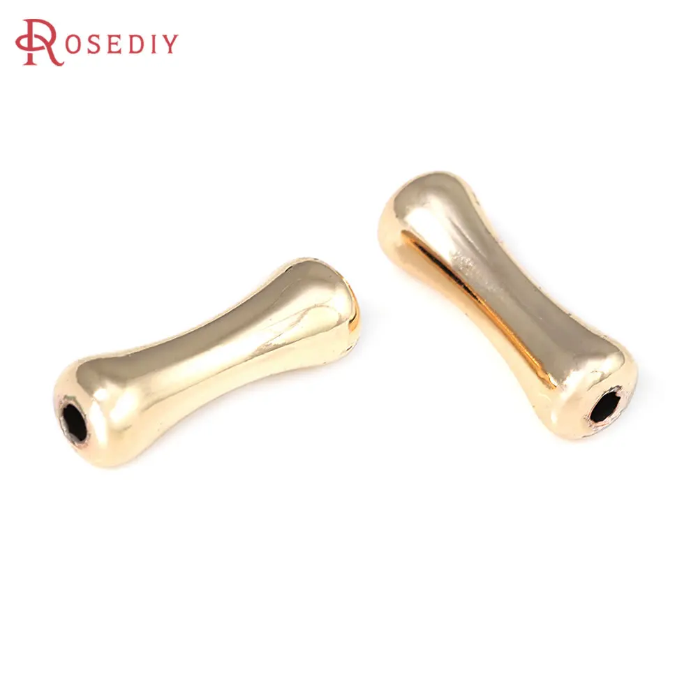 18K Gold Color Brass Waist Shape Bracelets Spacer Beads High Quality Jewelry Making Necklace Diy Accessories - view 3