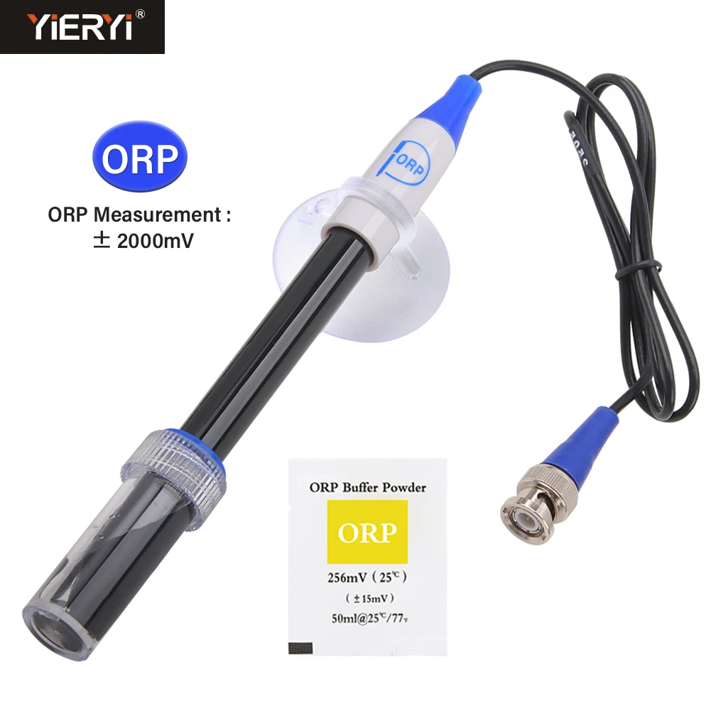

Yieryi ORP Electrode ±2000mV Replacement Probe for ORP Tester BNC Connector Water Controller Sensor for Aquarium Fish Tank Ponds