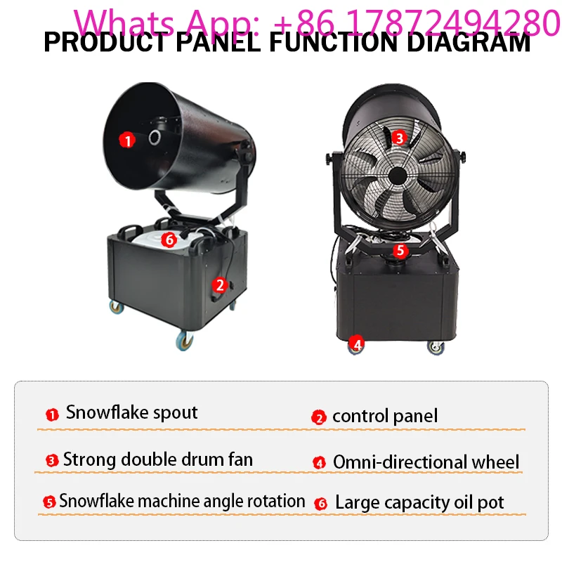 

3000w Snow Blower Machine Snow Machine Outdoor Christmas Activity Artificial Snow Making Machine for Parties