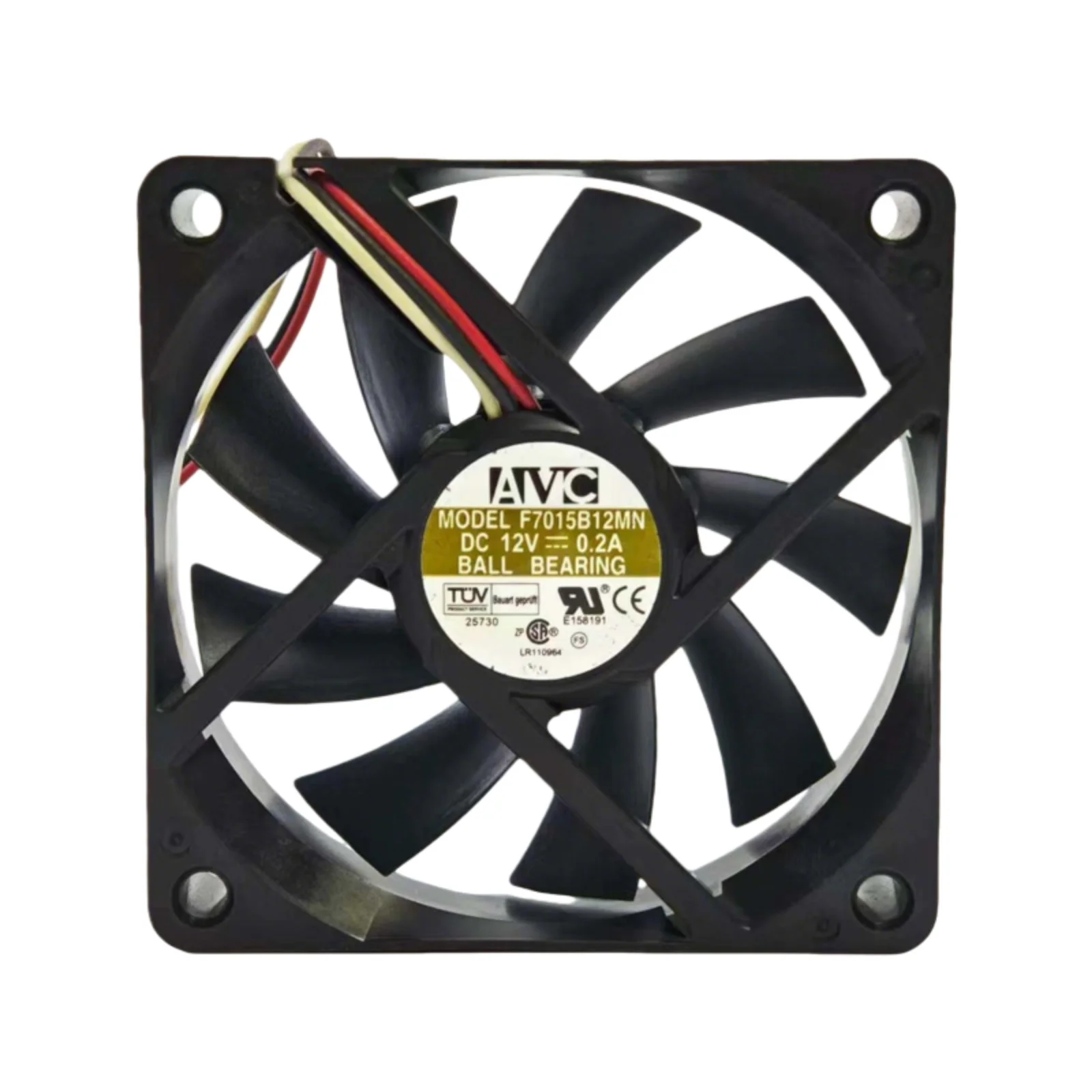 

New For AVC F7015B12MN 70x70x15mm 12V Silent CPU Cooling Fan 3-Pin PC Cooler Dual Ball Bearing 19dBA Low Noise Fan
