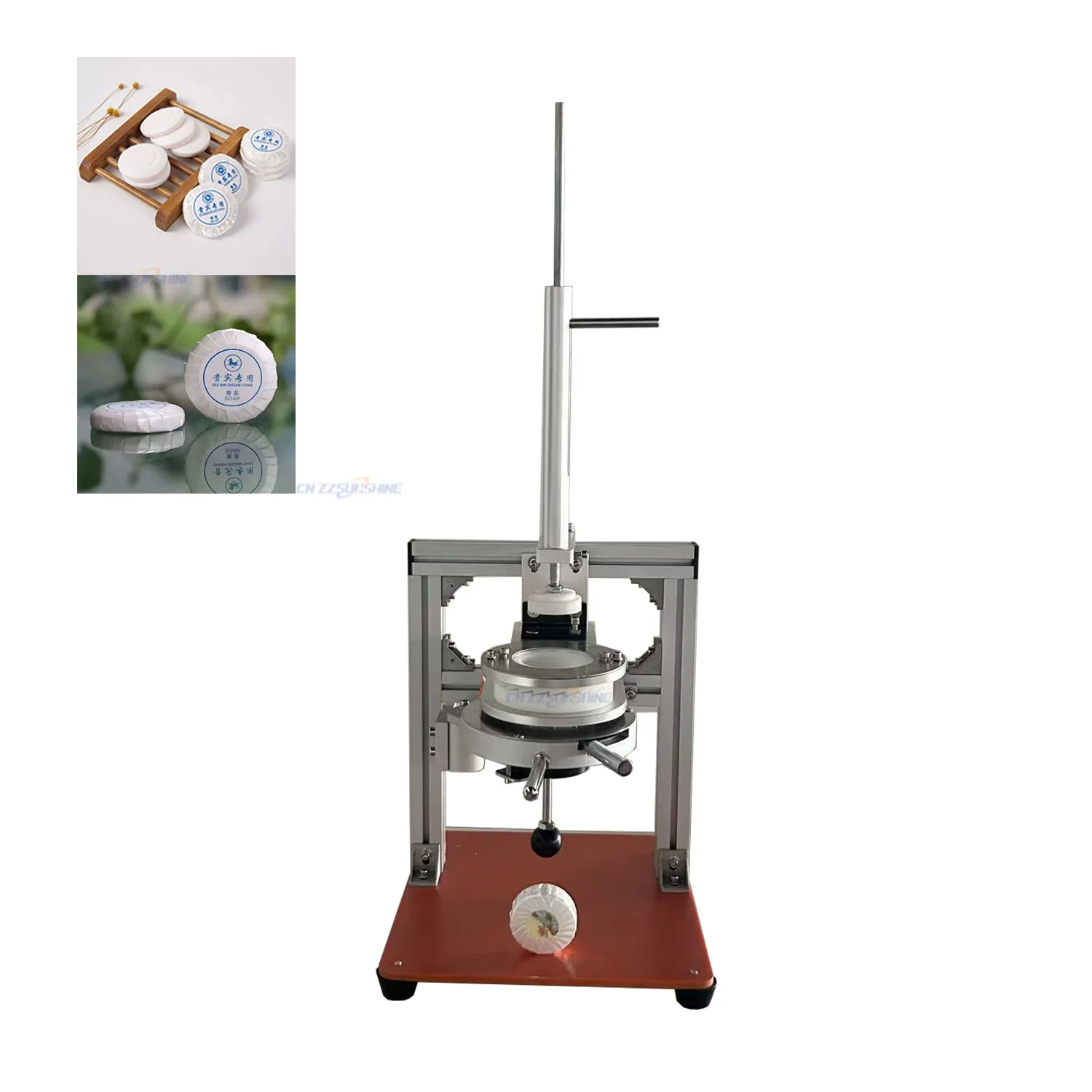 Mini confezionatrice per sapone pieghettato da bagno rotondo per pulizia WC dell'hotel