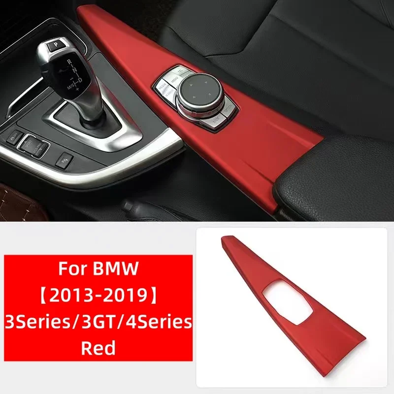 For BMW 3 4 Series F30 F31 F32 F33 F36 3GT  Carbon Fiber Car Center Console Gear Shift Panel Sticker Cover Interior Decoration