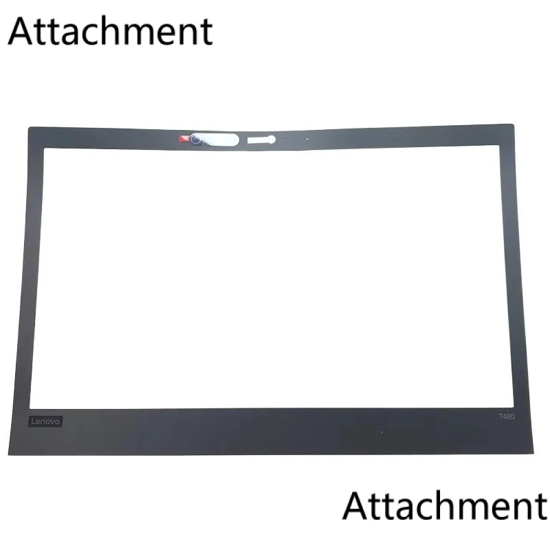 Imagem -02 - Original Laptop Screen Front Shell b Bezel Cover para Lenovo Thinkpad T480 Display Frame Part 01yr487 01yr488 Novo e