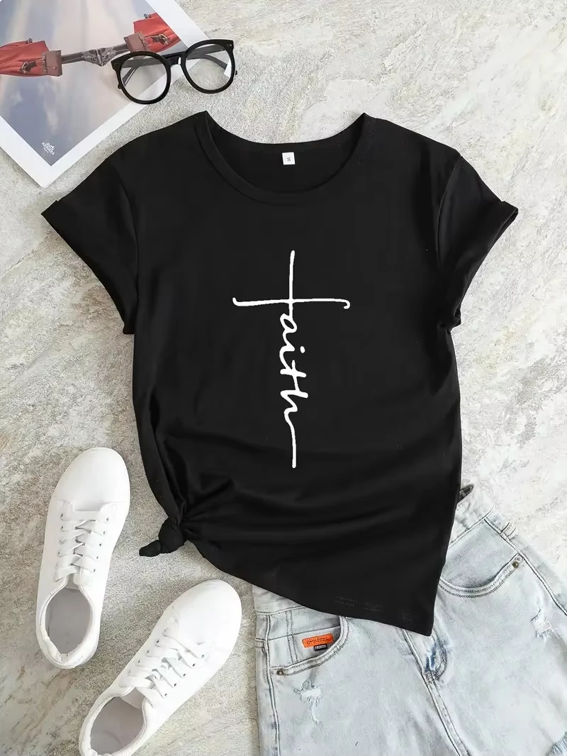 

Новые летние модные брендовые мужские и женские свободные рукава с короткими рукавами и круглым вырезом из чистого хлопка с буквенным принтом